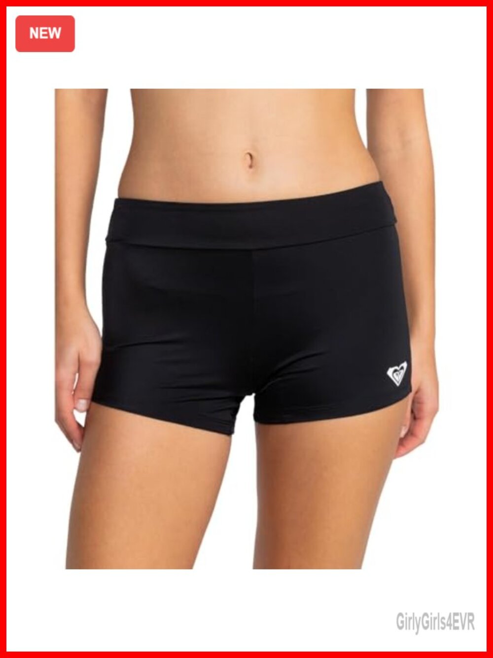 Roxy Tummy Control Beach Biker Shorts Yoga Volleyball Gym Activewear